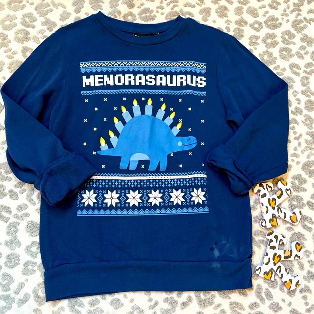 Blue Menorasaurus Sweatshirt